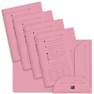 OXFORD 25 documenten A4, voor 200 vellen, krachtkaart, dikte 240 g, roze
