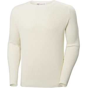 Helly Hansen Geribde Dock Sweater voor heren, sneeuw, XXL, Sneeuw