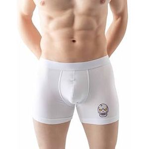 Green Fish Boxer pour homme, Blanc., XL