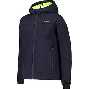 CMP Softshell jacket with ClimaProtect WP 7,000 technology jongens Shelljas, B. blue-yellow fluo, 128