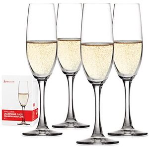 Spiegelau & Nachtmann, Winelover 4090187 champagneglazen, kristalglas, 190 ml, 4 stuks