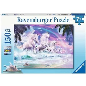 Eenhoorn aan het Strand - Puzzel (150 stukjes, thema eenhoorns)