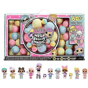 LOL Surprise Mega Ball Magic – 12 poppen om te verzamelen, 60 verrassingen, 4 uitpakkingservaringen – combineer en match outfits – meisjes en jongens vanaf 3 jaar