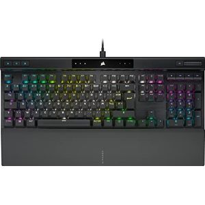 Corsair K70 Pro RGB USB-C optisch-mechanisch gaming toetsenbord - OPX lineaire schakelaars, dubbele injectie PBT toetsen, 8.000 Hz vraagsnelheid - FR lay-out, AZERTY - zwart