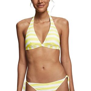 ESPRIT Gevoerde bikinitop, lichtgeel, 42, Helder geel