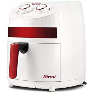 Girmi FG93 Ecofrit Compact luchtfriteuse, 3,2 liter, 1000 W, wit/rood