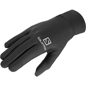 Salomon Cross Warm Glove, uniseks winterhandschoenen met touchscreen-stof, ideaal voor skiën en snowboarden, zwart/zwart, maat S