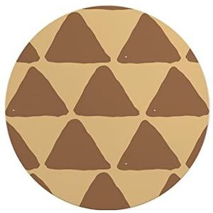 Questo Casa, Ronde muismat met antislip onderkant voor kantoor en thuis, diameter 22 cm