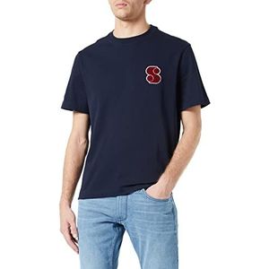 s.Oliver T-shirt met korte mouwen, heren, blauw, XL, Blauw