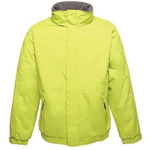 Regatta Pilotenjack voor heren, waterdicht, gevoerd, fleece, met capuchon, design: donsjack, waterdicht, geïsoleerd, voor heren (1 stuk), Sleutel Lime/Seal Grey