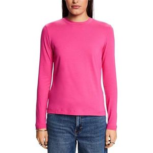 ESPRIT 103ee1k309 T-shirt voor dames, Fuchsia roze