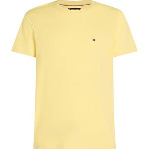 Tommy Hilfiger Ess Seasonal Reg Fit Solid Tee Mw0mw39995 T-shirt S/S heren, Geel (citroengras), XS