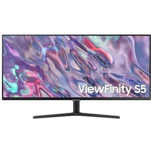 Samsung PC View Finity S50GC 34 inch Flat, UWQHD 3440 x 1440, 100 Hz, VA, 5 ms, Flat, HDR10, 3000:1, HDMI, DisplayPort