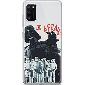 ERT GROUP Originele en gelicentieerde Star Wars Darth Vader 018 beschermhoes voor Samsung A41, perfect aangepast aan de vorm van de telefoon, gedeeltelijk transparant