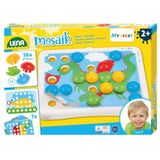 LENA My First Mozaïek Junior - Gezelschapsspel voor kinderen vanaf 2 jaar - Bevordert oog-handcoördinatie - 44-delig