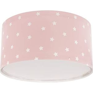 Dalber Plafondlamp Star Light roze sterren, kroonluchter voor kinderkamer, plafondlamp