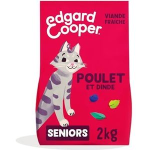 Edgard & Cooper Natuurlijk kattenvoer zonder granen, premium voeding, gezonde en evenwichtige voeding (New – Senior kip / kalkoen, 2 kg)