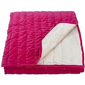 Ragged Rose Sprei van 100% katoen, fuchsia, super kingsize bed, 1 stuk