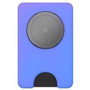 PopSockets: PopWallet+ voor MagSafe, adapterring voor MagSafe inbegrepen, kaarthouder met geïntegreerde verwisselbare PopTop voor smartphones en hoesjes, neo, zwart