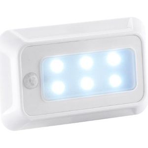 Lunartec Kastlicht: led-nachtlampje met bewegingssensor en schemeringssensor, werkt op batterijen (led-nachtlampje met bewegingsmelder)
