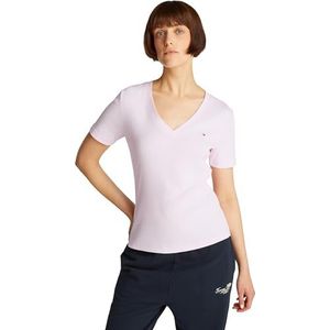 TOMMY HILFIGER New Slim Cody V-nk Ss Ww0ww40584 SLIM CODY V-NK SS WW0WWW40584 Dames, Lichtroze, M