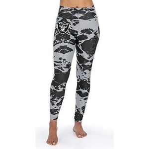 Zubaz Las Vegas Raiders damesleggings, zwart/zilver, maat S, teamkleur