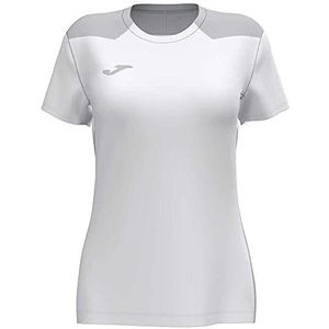 Joma Championship Vi T-shirt voor dames, Wit, Grijs.