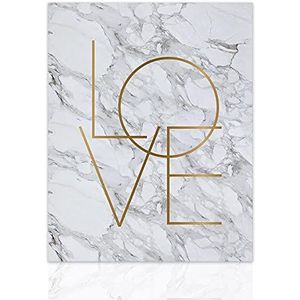 Love Amore marmeren afbeelding, klaar om op te hangen, moderne afbeeldingen, wanddecoratie op canvas, Art Declea Home Decor