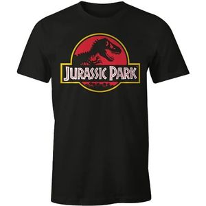 Jurassic Park Mejupamts001 T-shirt voor heren (1 stuk), zwart.