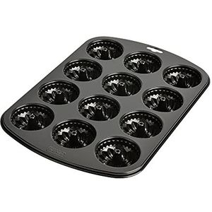 Kaiser Gugelhopf muffinvorm voor 12 muffins, anti-aanbaklaag, standaardformaat, korte baktijd voor zoete en hartige recepten, 38 x 27 cm