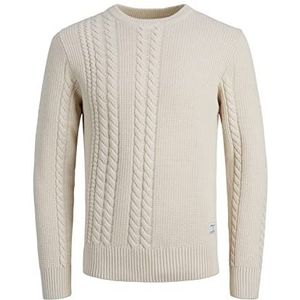 Jack & Jones JCOTED Knit Mix Pack Sweater, Moonbeam/detail: ronde hals, XL heren, Moonbeam/Detail: ronde hals