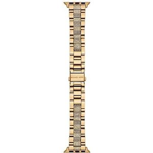 Michael Kors Apple Watch damesarmband, 38 mm/40 mm/41 mm, Edelstahl, goud, retro, Goud, Retro