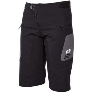 O'NEAL MTB-broek kort, MTB DH Downhill FR Freeride, duurzaam mesh-materiaal, stretchinzetstukken, Element FR Womens's MTB Hybrid V.23, dames, Zwart/Grijs