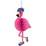 Folat Flamingo honingraatbal decoratie