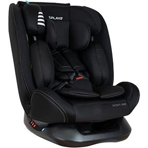 Play Scout i-size autostoel voor kinderen van 40 tot 150 cm, standaard R129 zonder isofix, zwart