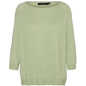 Vero Moda Vmnellie Glory 3/4 Boxy blouse Ga L/S dames, Reseda