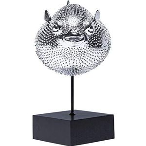 Kare Design figuur in de vorm van een clown vis zilver 29 x 24 x 16 cm