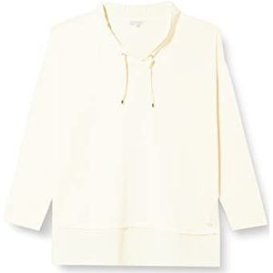 TOM TAILOR Dames shirt met lange mouwen 28130 - crème met zachte boter 52/oversized, 28130 botercrème