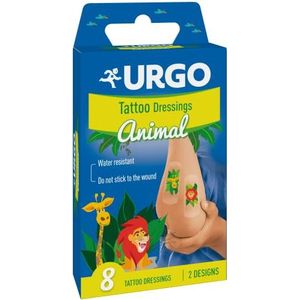 Urgo - Animal Kids - Pansements amusants pour enfants - Boîte de 8 pansements