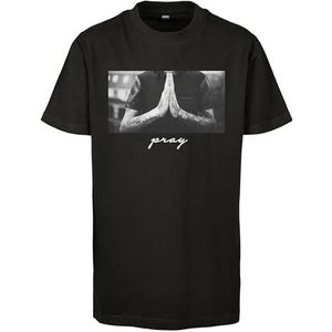 Mister Tee Kids Pray T-shirt voor jongens, Zwart (Zwart 00007)