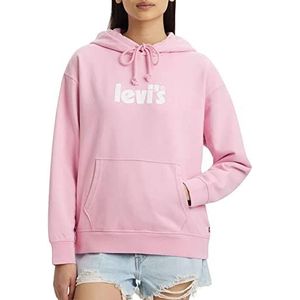 Levi's Dames capuchontrui Graphic Standard Ssnl Pos, Graphic Standard Hoodie Ssnl Poster Logo Prism Pink