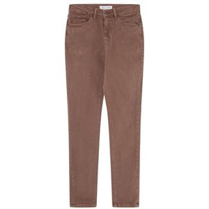 SPRINGFIELD Slim cropped colour jeans damesbroek, BROWN_PRINT