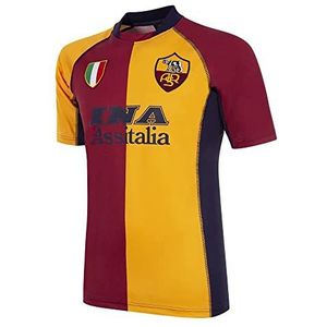 COPA AS Roma 1998-99 Away Retro voetbalshirt wit