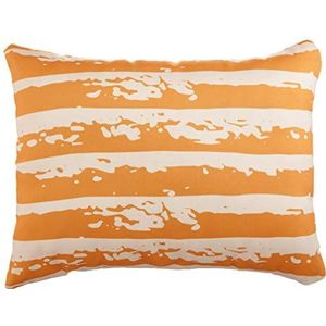 BonaMaison Oranje Papé wit decoratieve kussensloop, bank, sierkussenovertrekken, sofa, slaapkamer, kantoor, auto, 45 x 60 cm - ontworpen en vervaardigd in Turkije