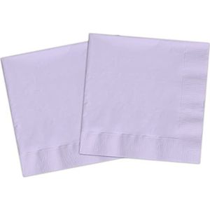 Composteerbare FSC-papieren servetten (33 x 33 cm, dubbel zeil), 20 stuks, lavendelpaars