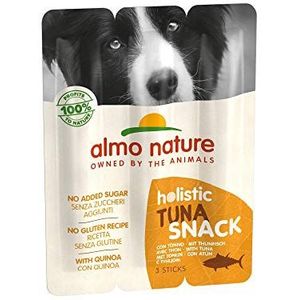 Almo Nature Holistic Snack 3 x 10 g voor volwassen honden met tonijn - 20 ampullen à 30 g