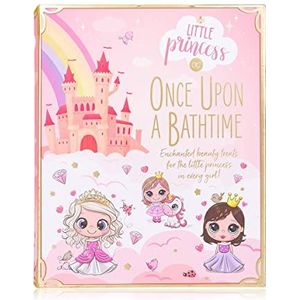 Accentra Little Princess Badset – cadeauset voor meisjes met schuimbad, badkuip, zeep en netspons in mooie geschenkdoos in boekvorm, cadeau voor kinderen