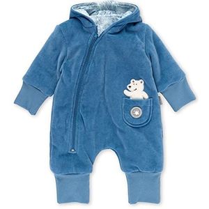 Sigikid Klassieke baby-jongens van biologisch katoen gevoerde overall, blauw/Nickioverall, maat geschikt voor babyjongens, blauw, Blauw/Nickioverall