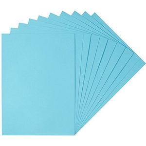 Herlitz 227108 gekleurd tekenpapier, 50 x 70 cm, 10 stuks, wit lichtblauw