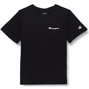 Champion Legacy American Classics-Small Logo S/S T-shirt voor kinderen en jongeren, zwart, 3-4 jaar, zwart.